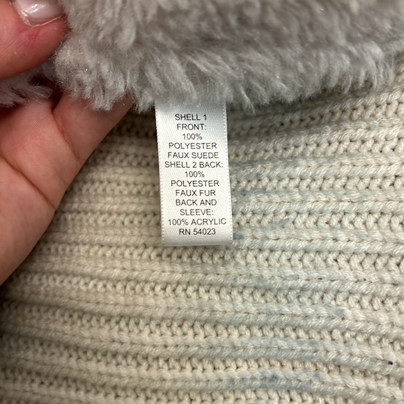 Piperlime Cream Faux Fur Sweater Cardigan Size XS - Picture 12 of 14